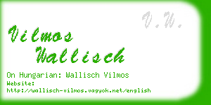 vilmos wallisch business card